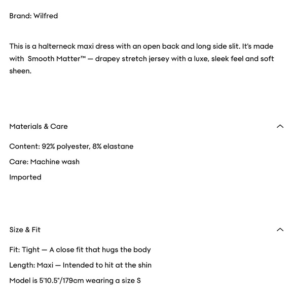 Wilfred Aritzia Smooth Matter Remedy Dress - Picture 9 of 10